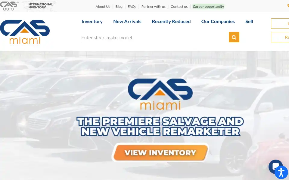 Screenshot of casmiami.com