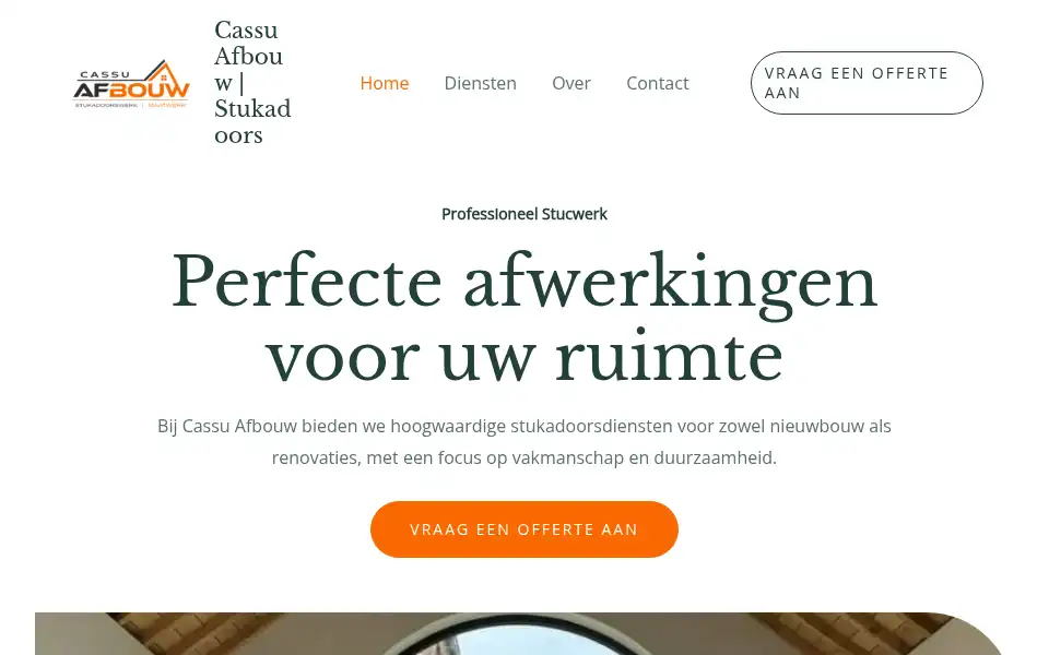 Screenshot of cassuafbouw.nl
