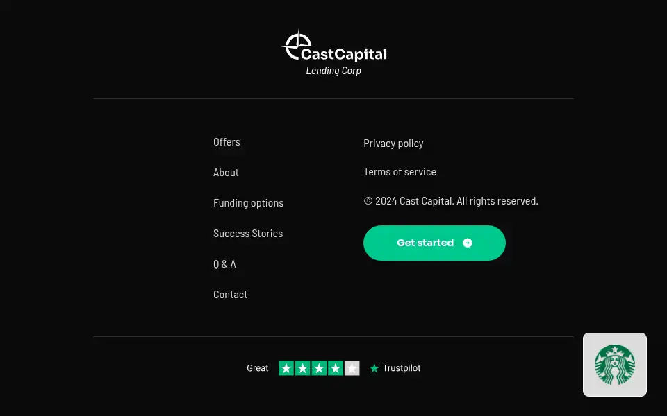 Screenshot of castcapitalfunding.com