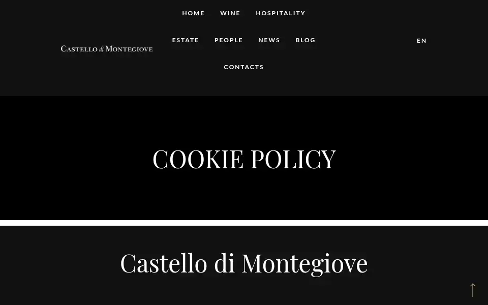 Screenshot of castellomontegiove.com
