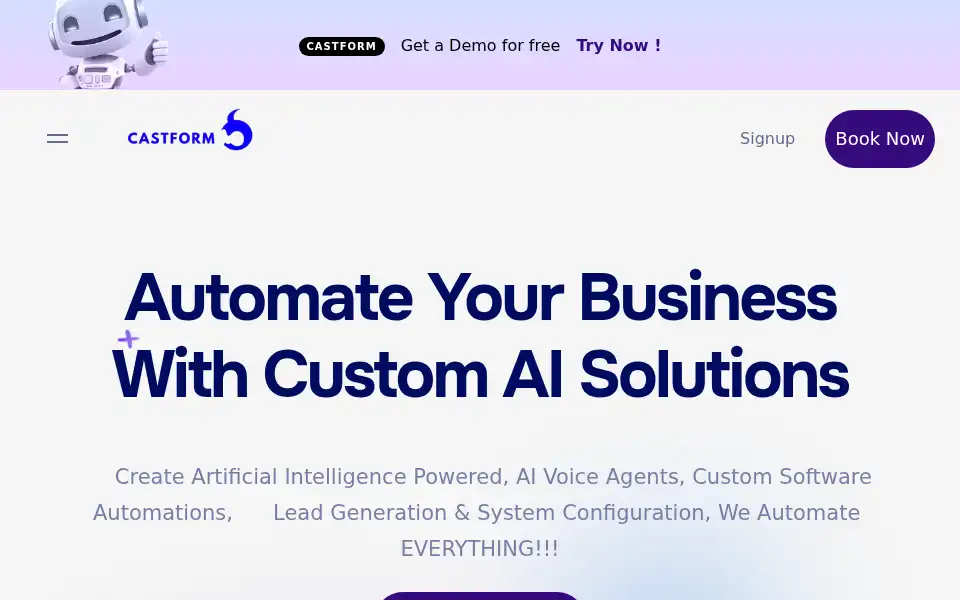Screenshot of castform.io