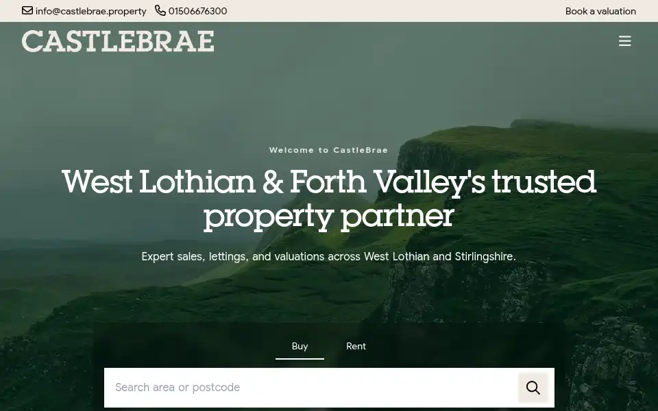 Screenshot of castlebrae.com