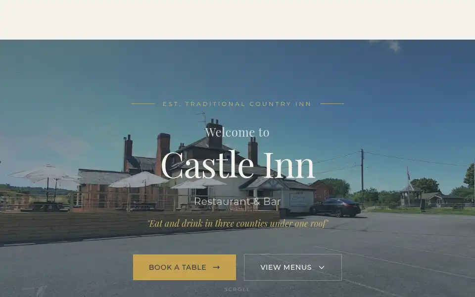 Screenshot of castleinnrestaurant.co.uk