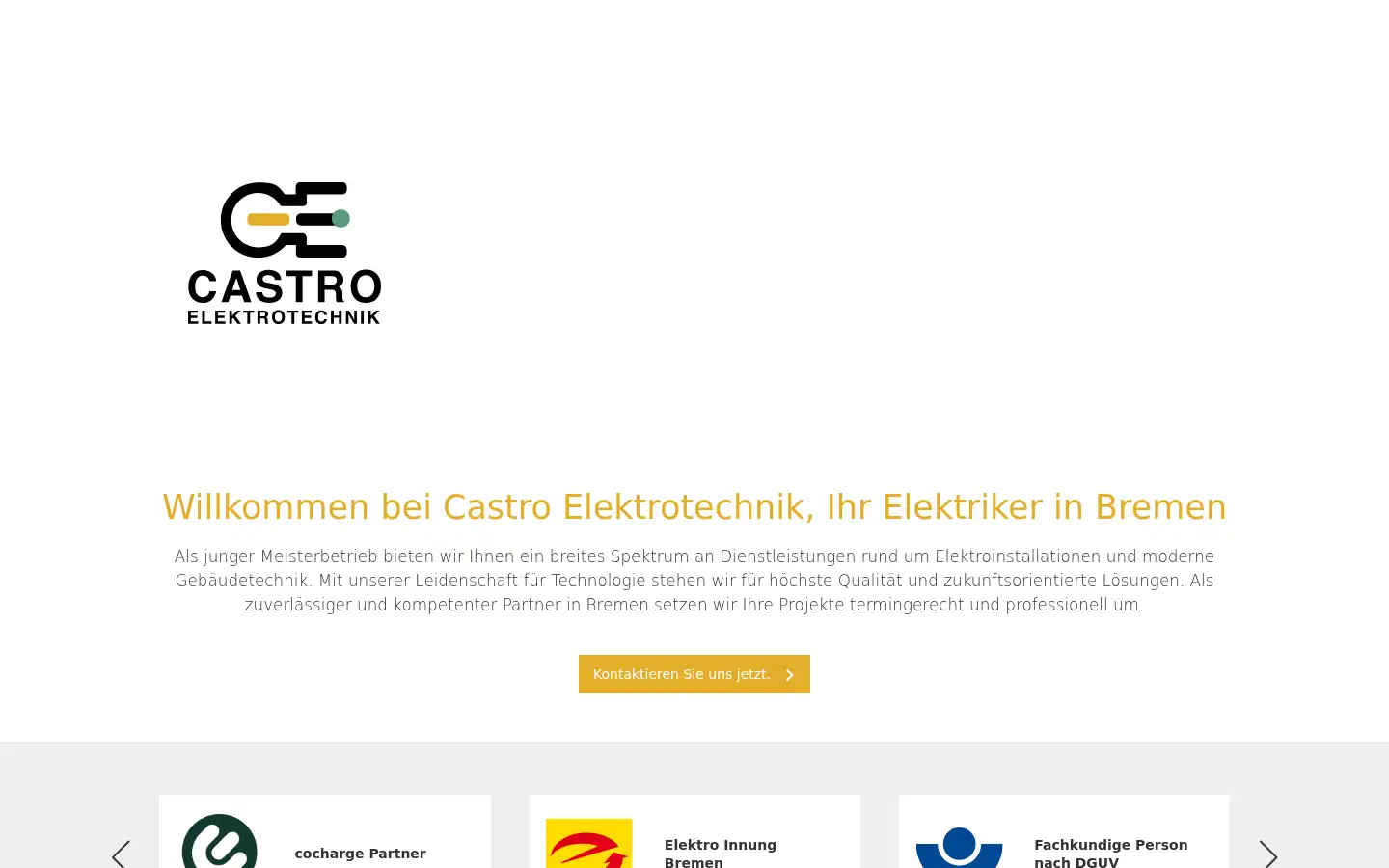 Screenshot of castro-elektro.de