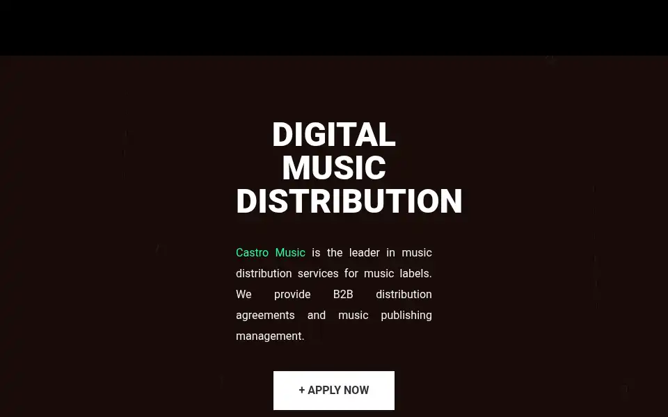 Screenshot of castromusic.com
