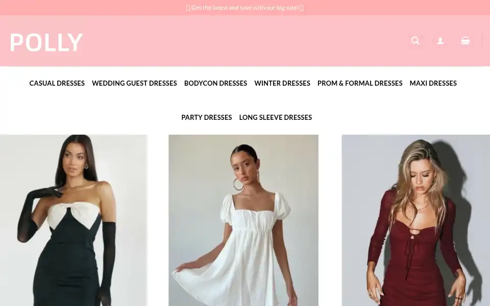 Screenshot of casualdressessales.com