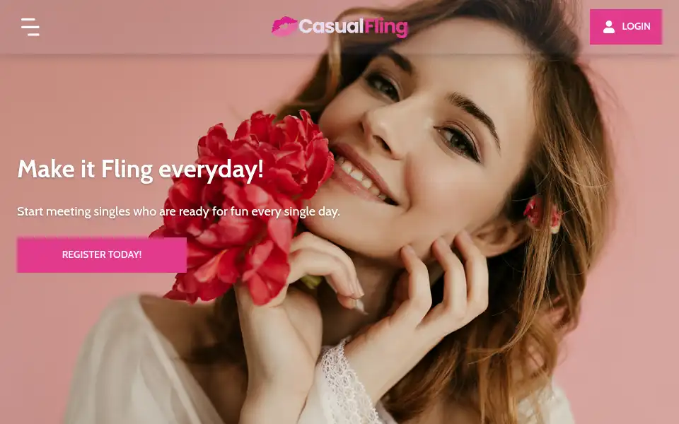 Screenshot of casualfling.co.uk