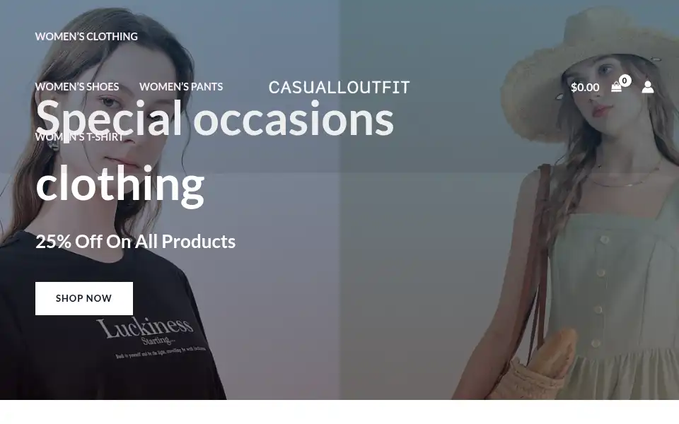 Screenshot of casualloutfit.com