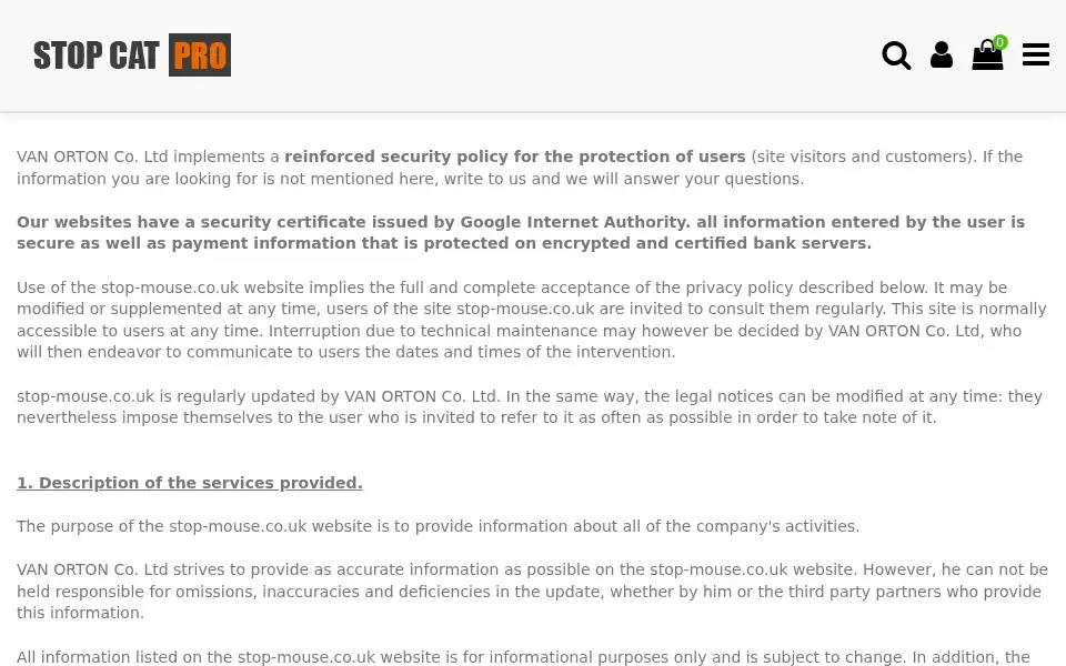 Screenshot of cat-repellent.co.uk