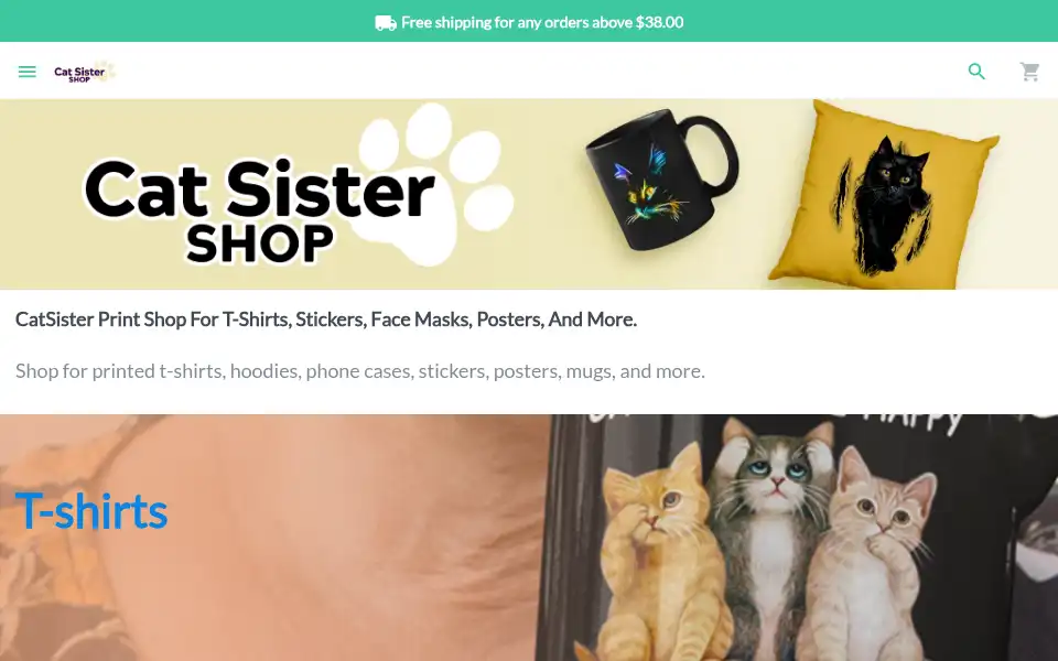 Screenshot of cat-sister.com