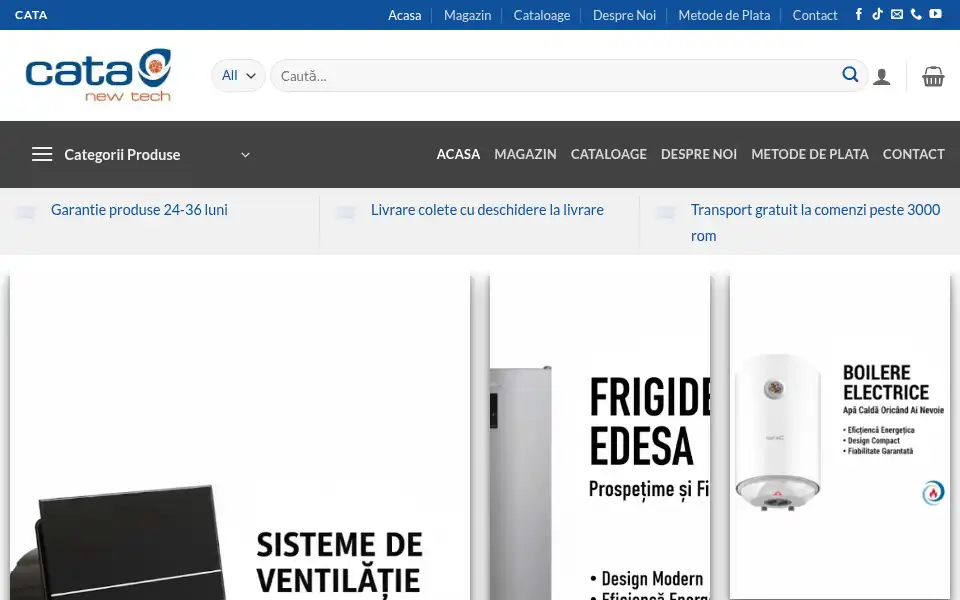 Screenshot of cata.ro