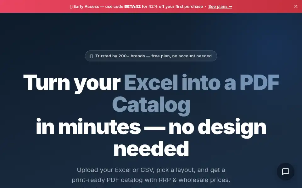 Screenshot of catalogly.io