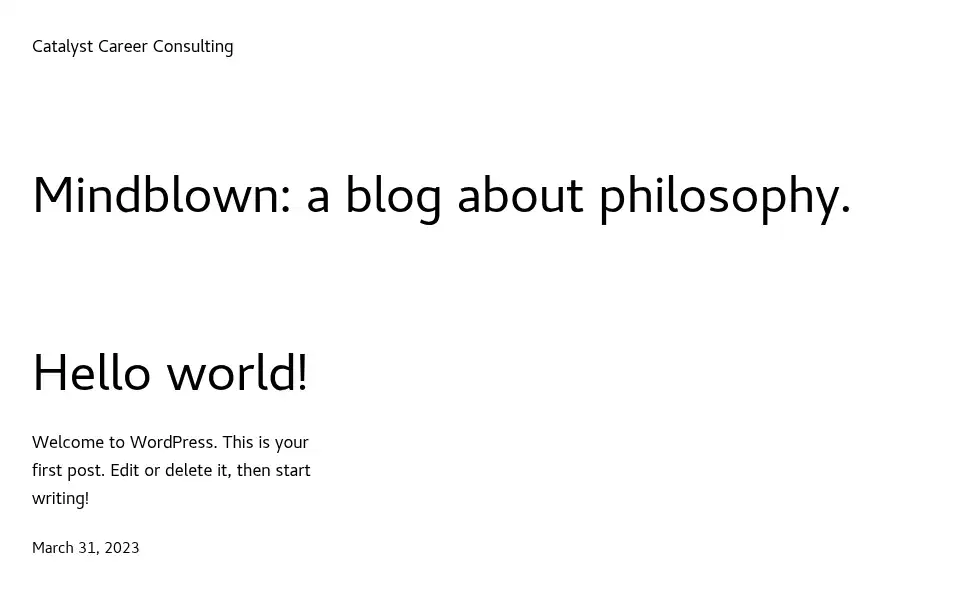 Screenshot of catalystcareerconsulting.org