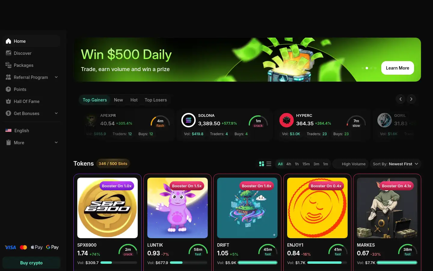 Screenshot of catapult.trade