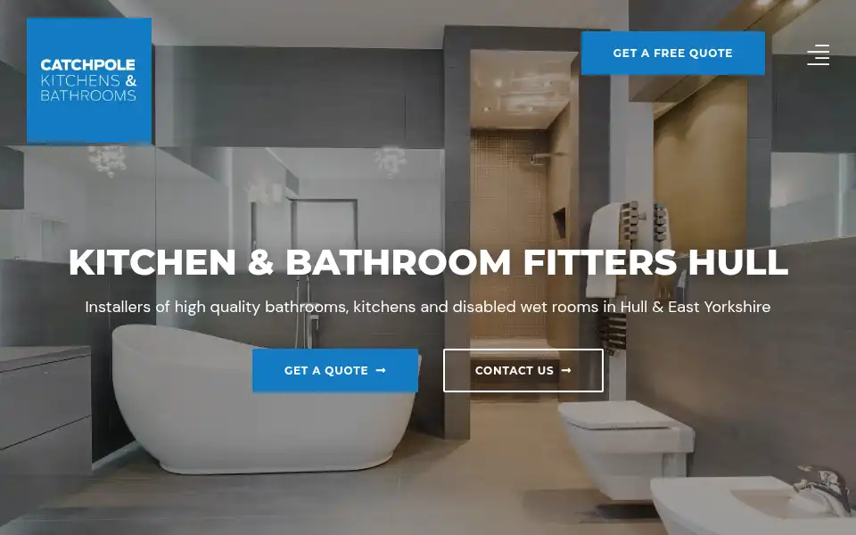 Screenshot of catchpolekitchensandbathrooms.co.uk