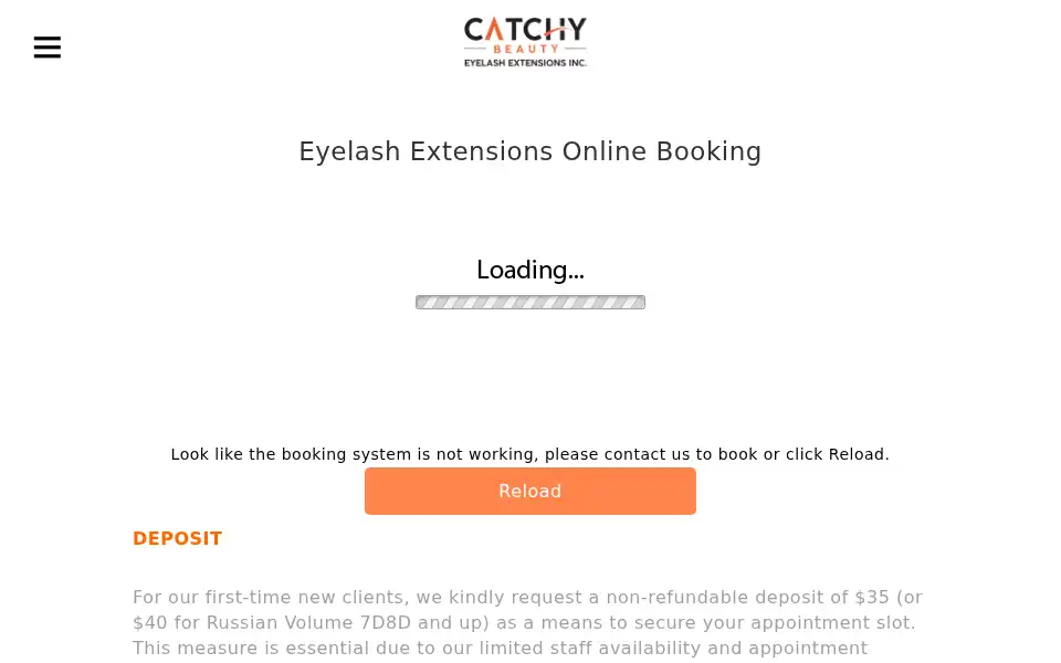 Screenshot of catchybeauty.com