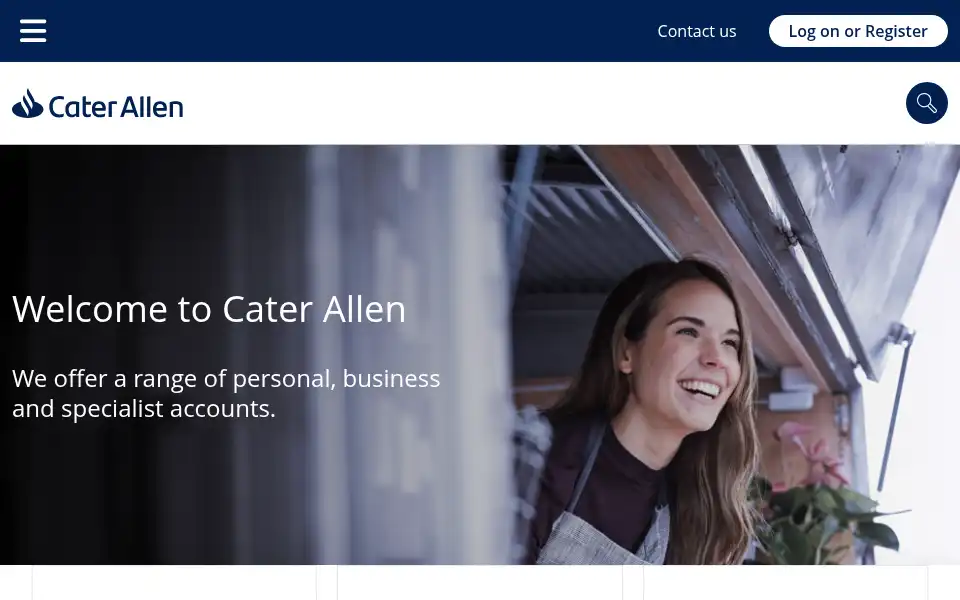 Screenshot of caterallen.co.uk