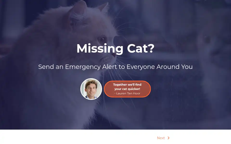 Screenshot of catfinder.org