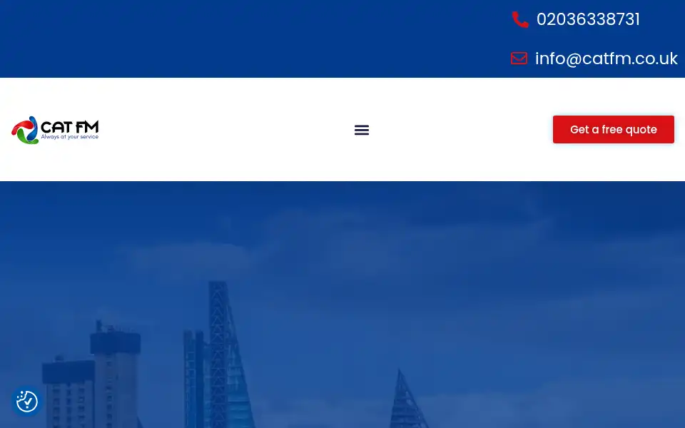 Screenshot of catfm.co.uk