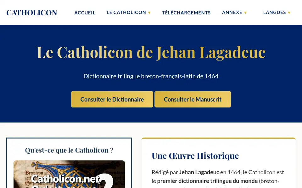 Screenshot of catholicon.net