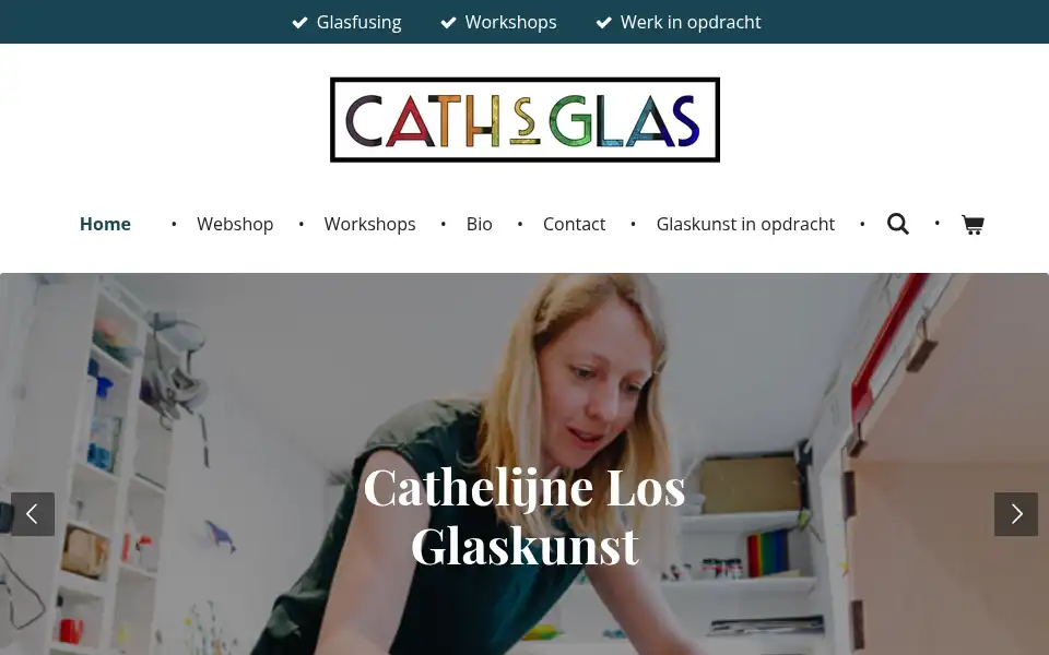 Screenshot of cathsglas.nl