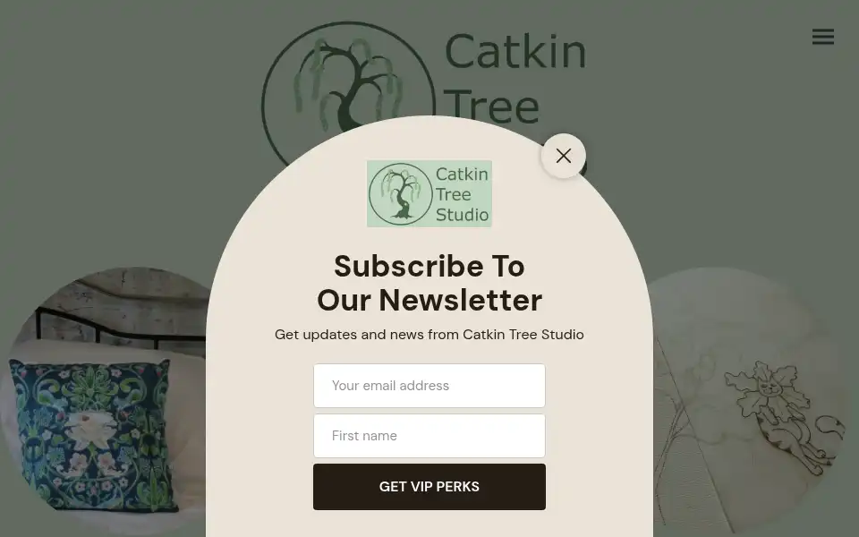 Screenshot of catkintreestudio.co.uk