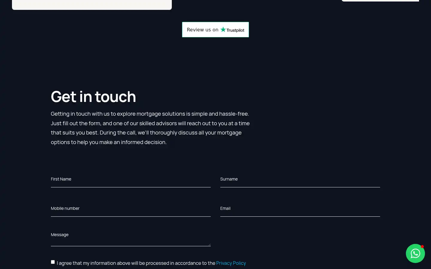 Screenshot of catomortgages.com