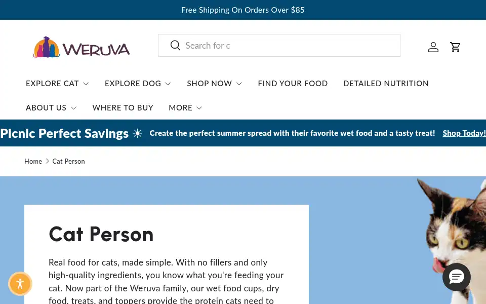 Screenshot of catperson.com