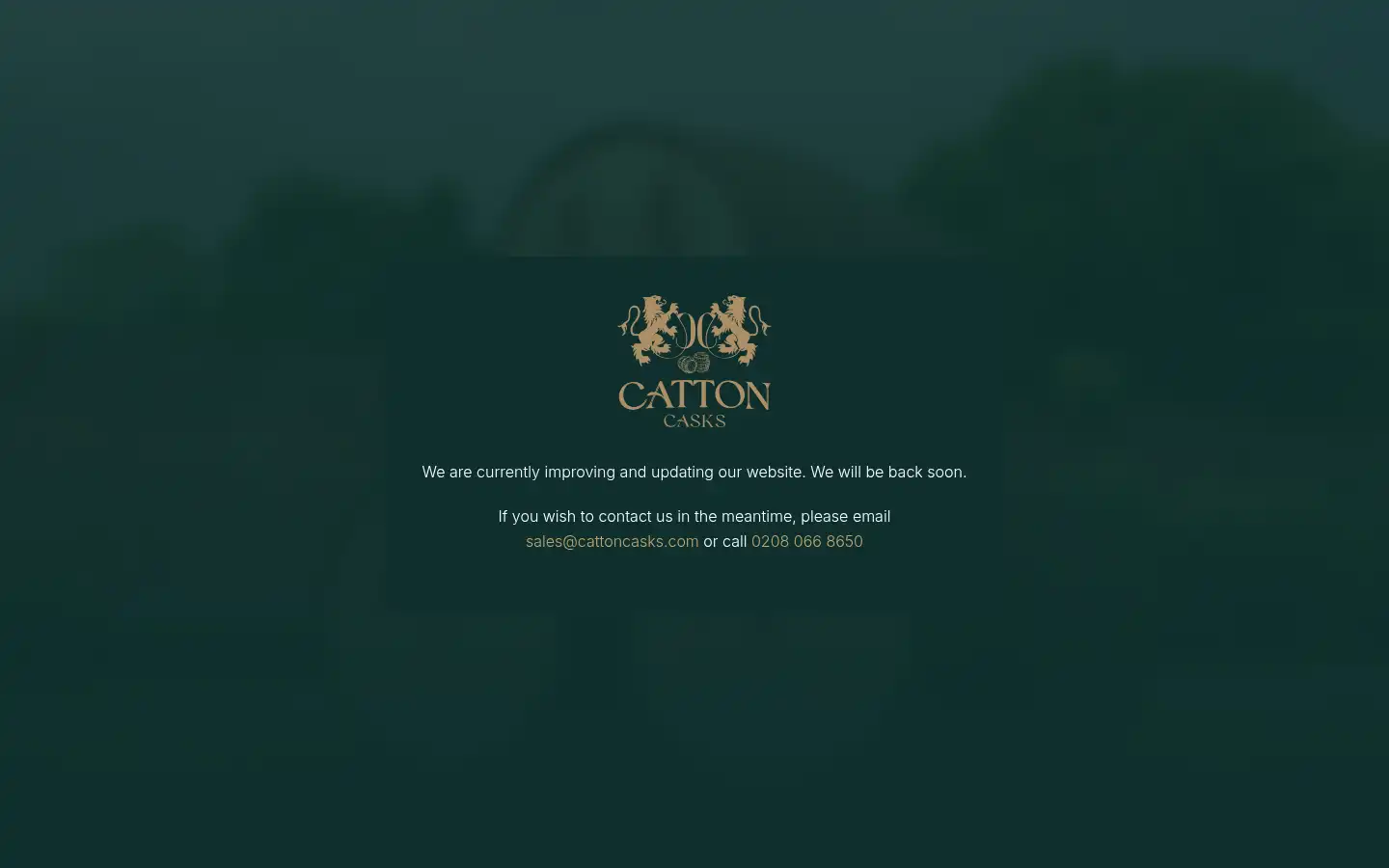 Screenshot of cattoncasks.com