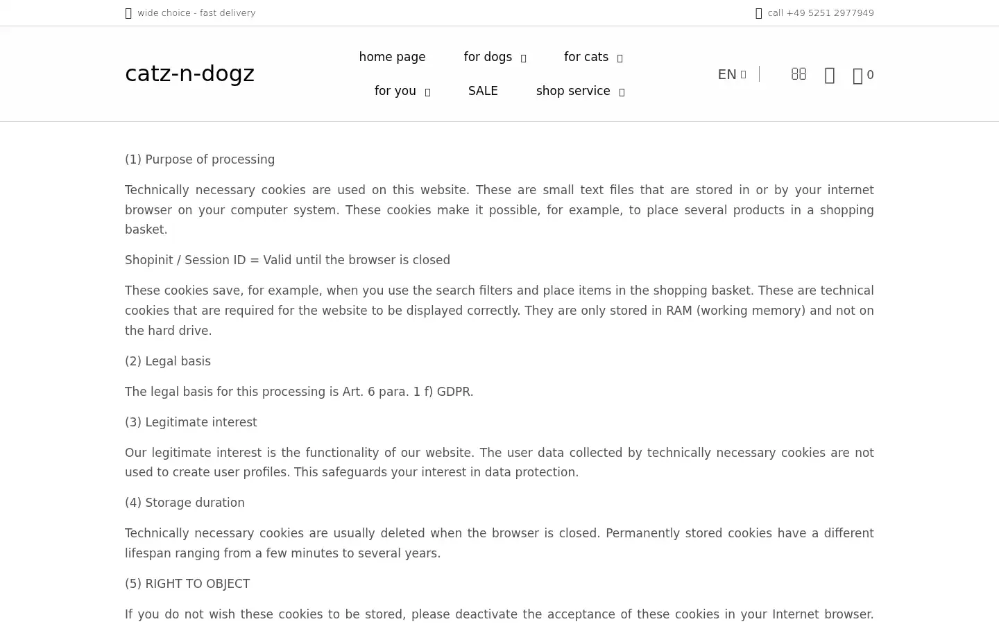 Screenshot of catz-n-dogz.de