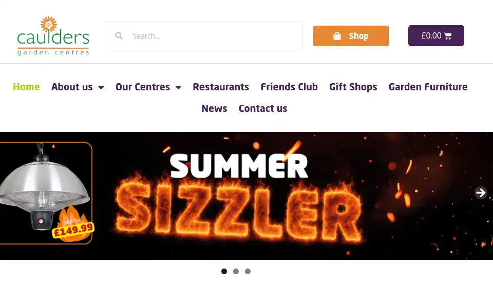 Screenshot of caulders.co.uk