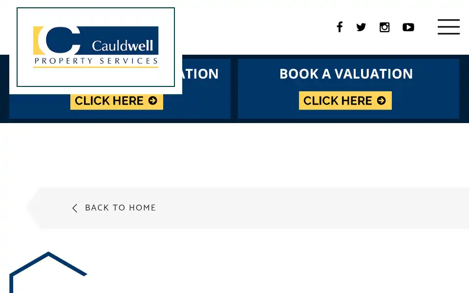 Screenshot of cauldwellproperty.co.uk