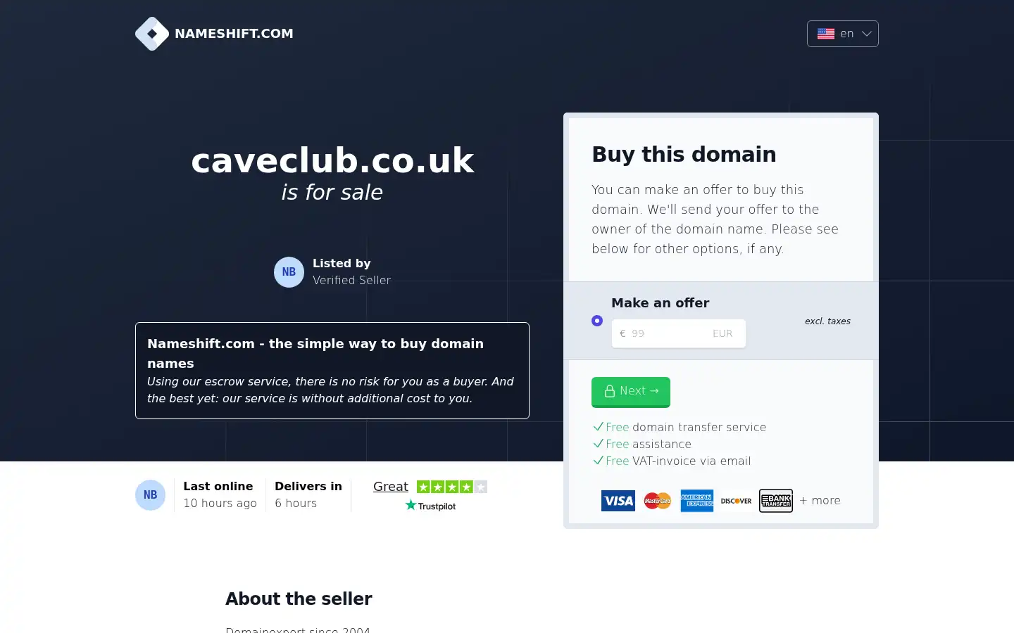 Screenshot of caveclub.co.uk