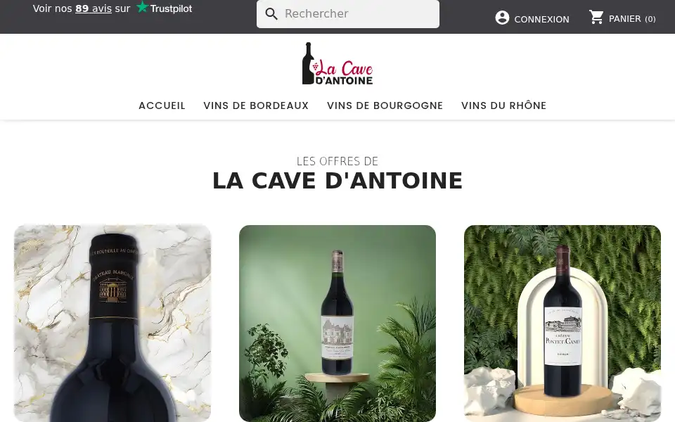 Screenshot of cavedantoine.com