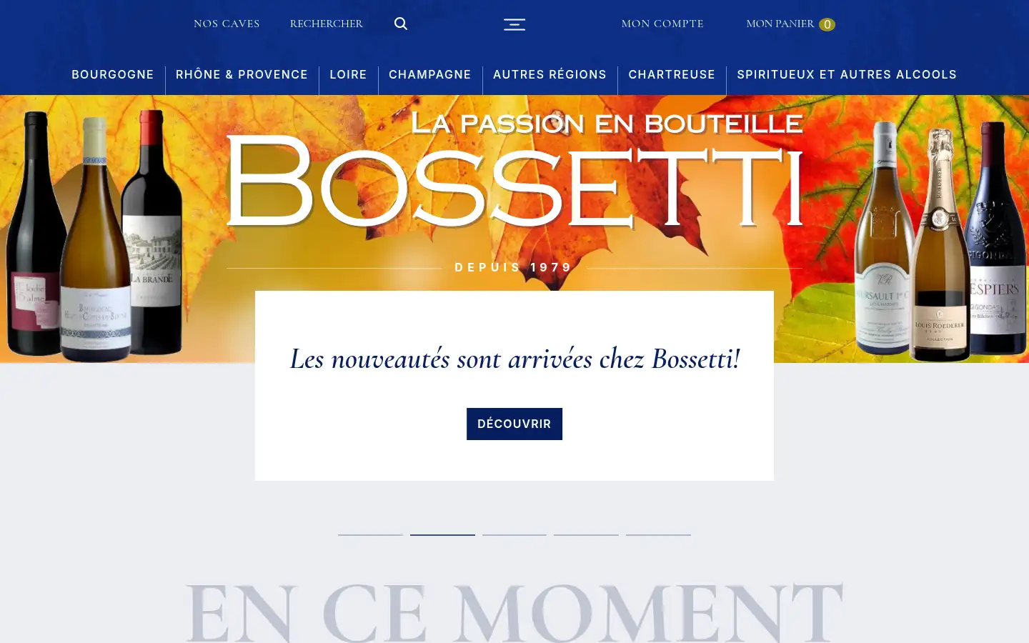 Screenshot of caves-bossetti.fr