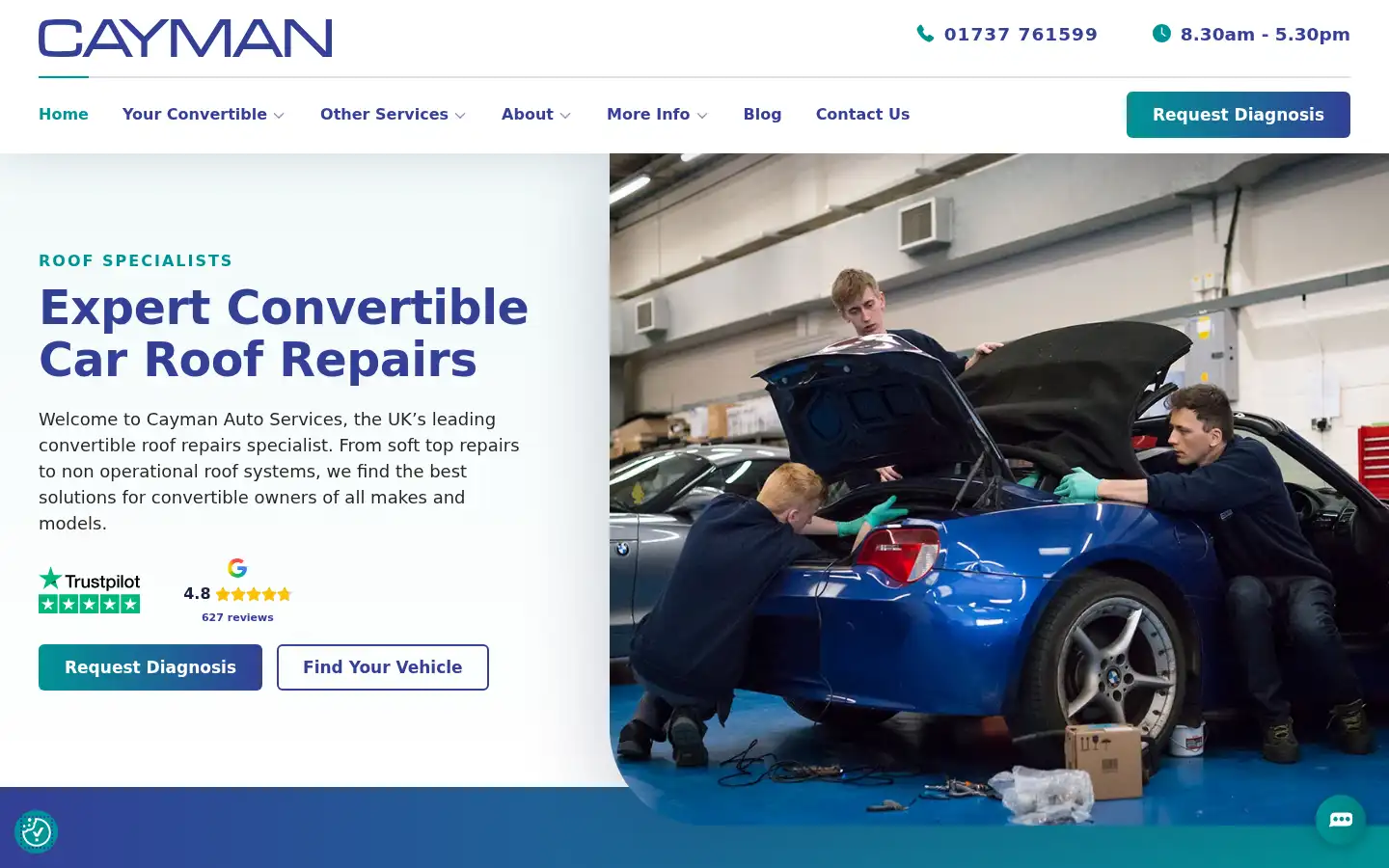 Screenshot of caymanautos.co.uk