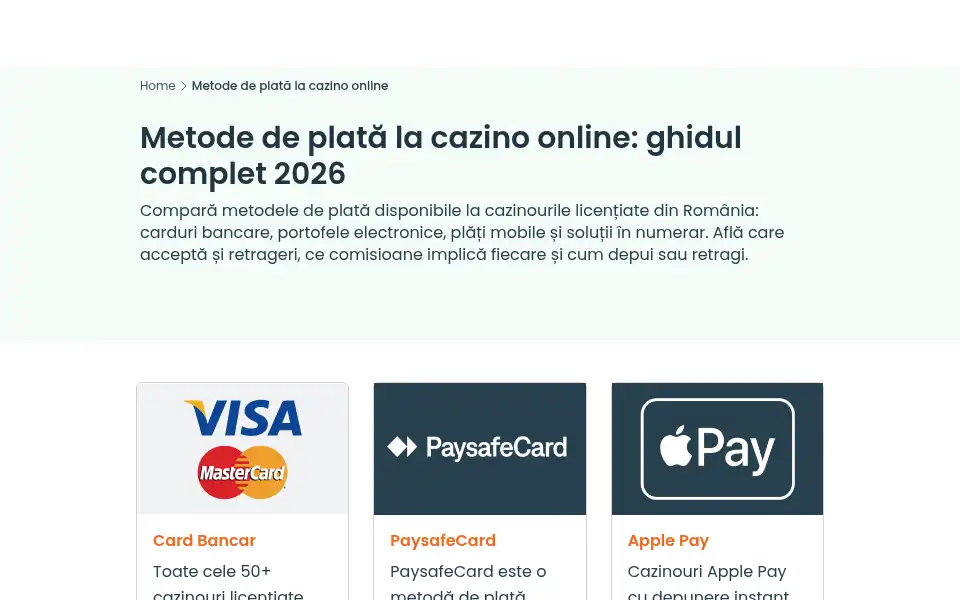 Screenshot of cazino.ro