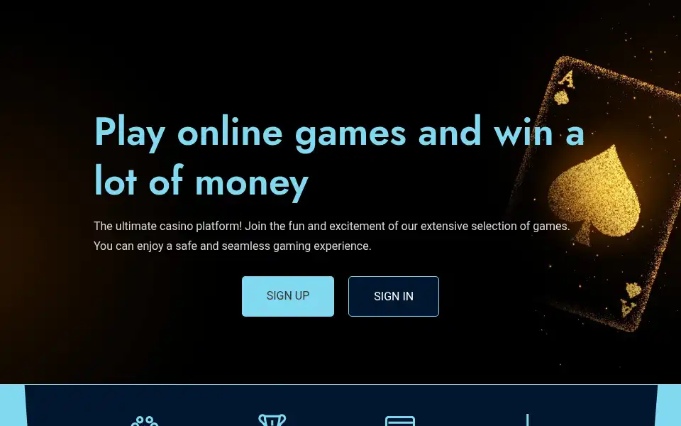 Screenshot of cazinobtc.com