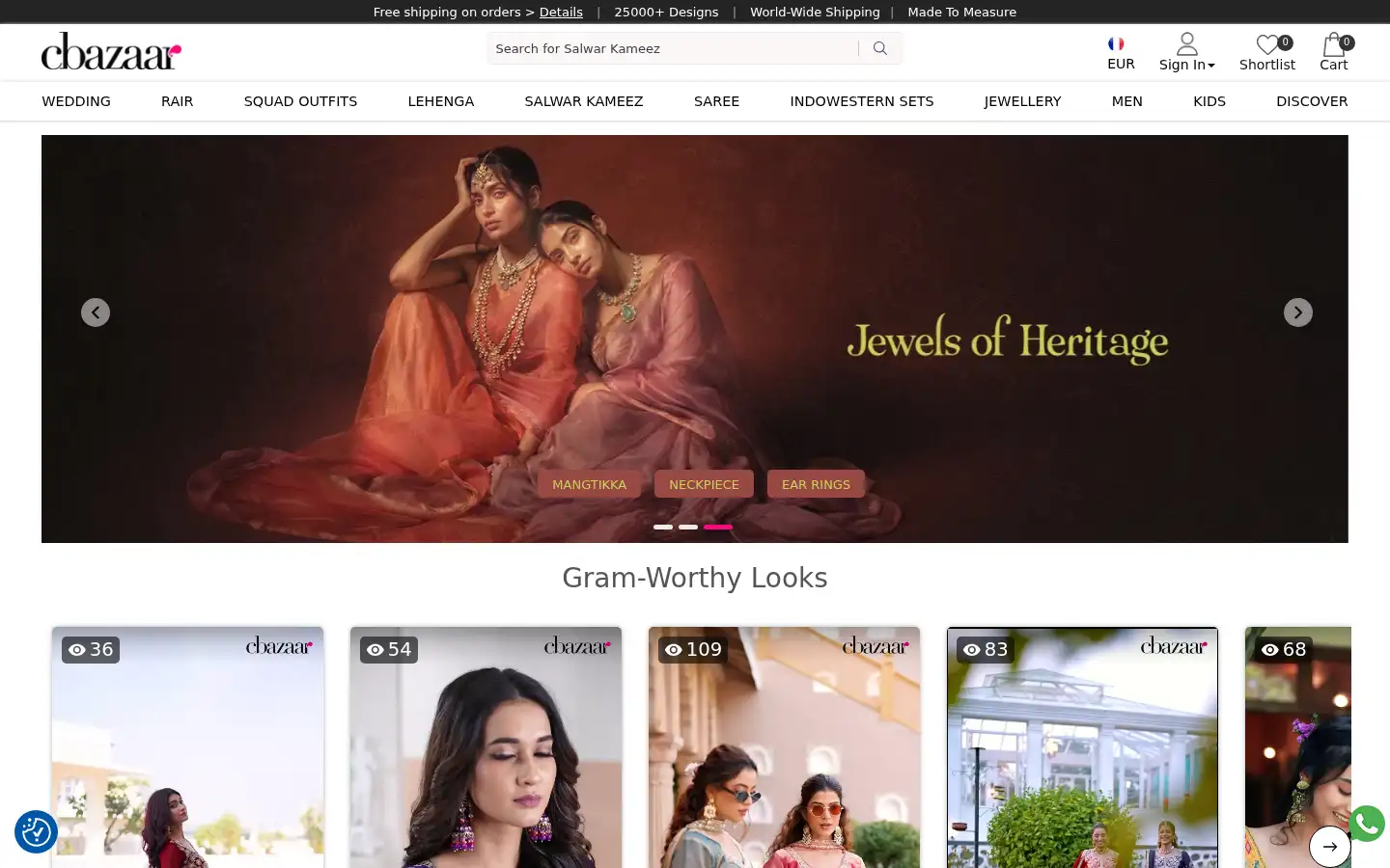 Screenshot of cbazaar.com