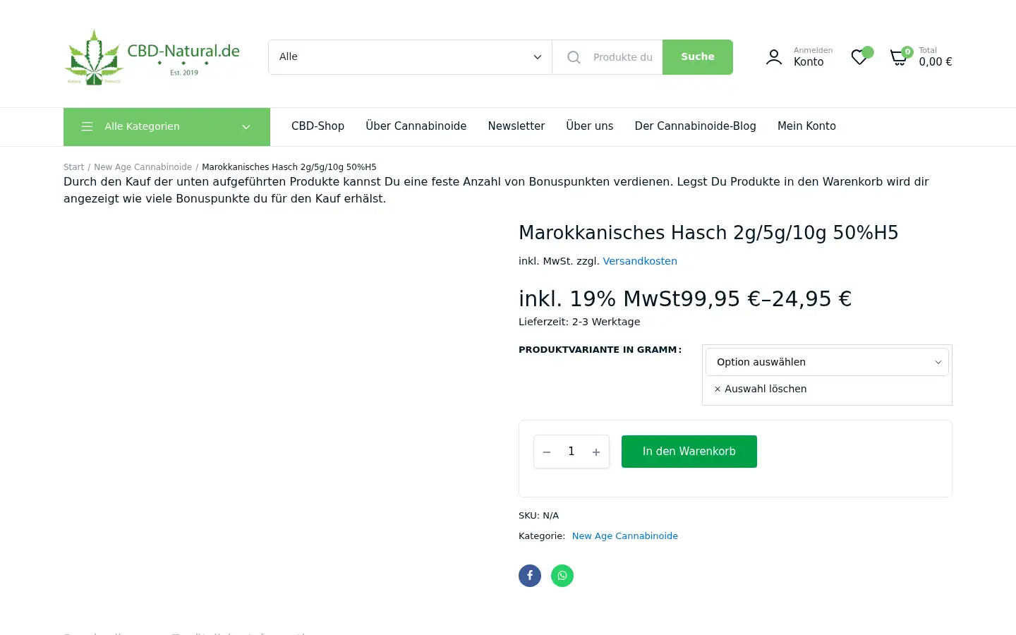 Screenshot of cbd-natural.de
