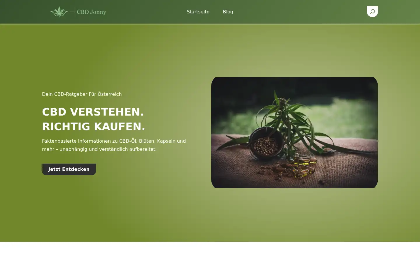 Screenshot of cbdjonny.at