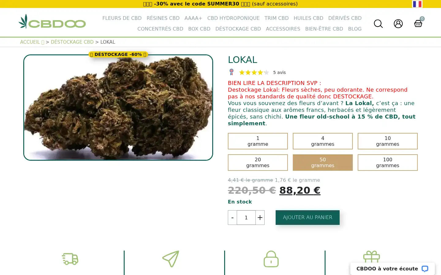 Screenshot of cbdoo.store