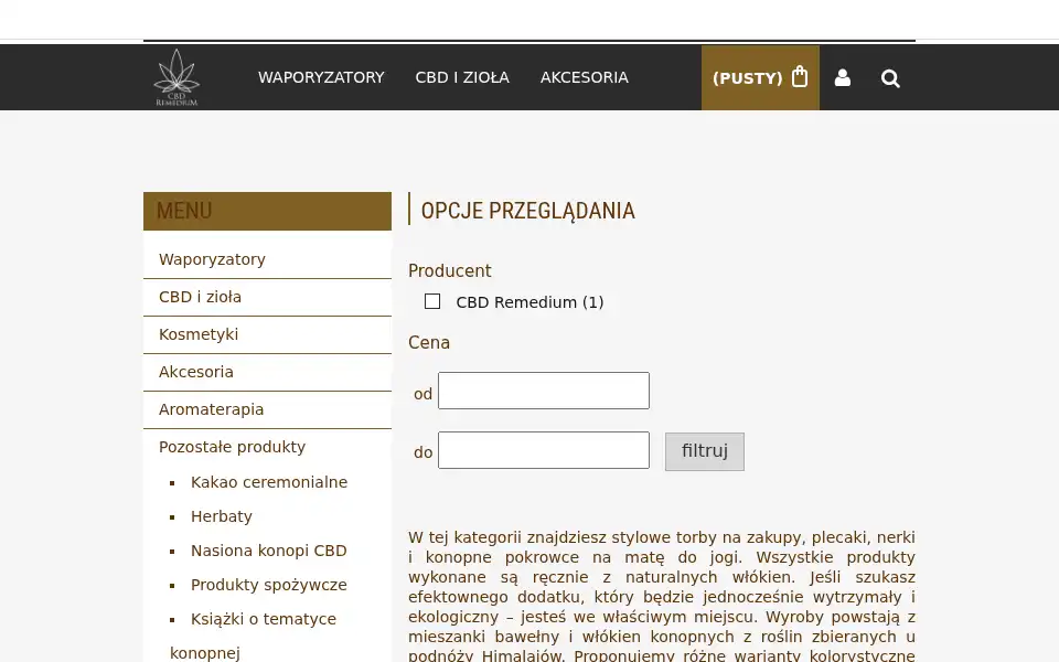 Screenshot of cbdremedium.pl