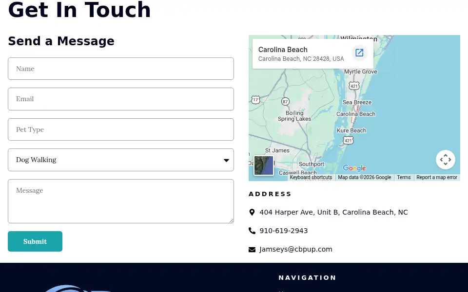 Screenshot of cbpup.com