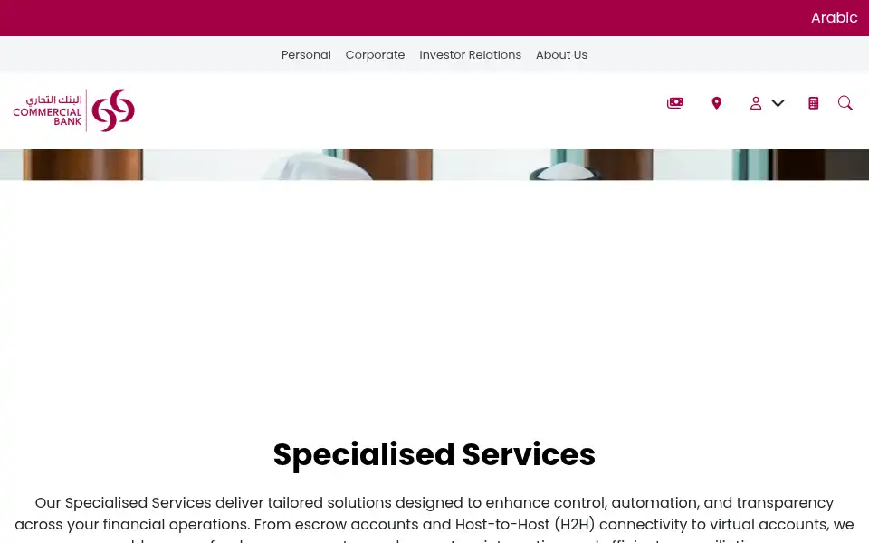 Screenshot of cbq.qa