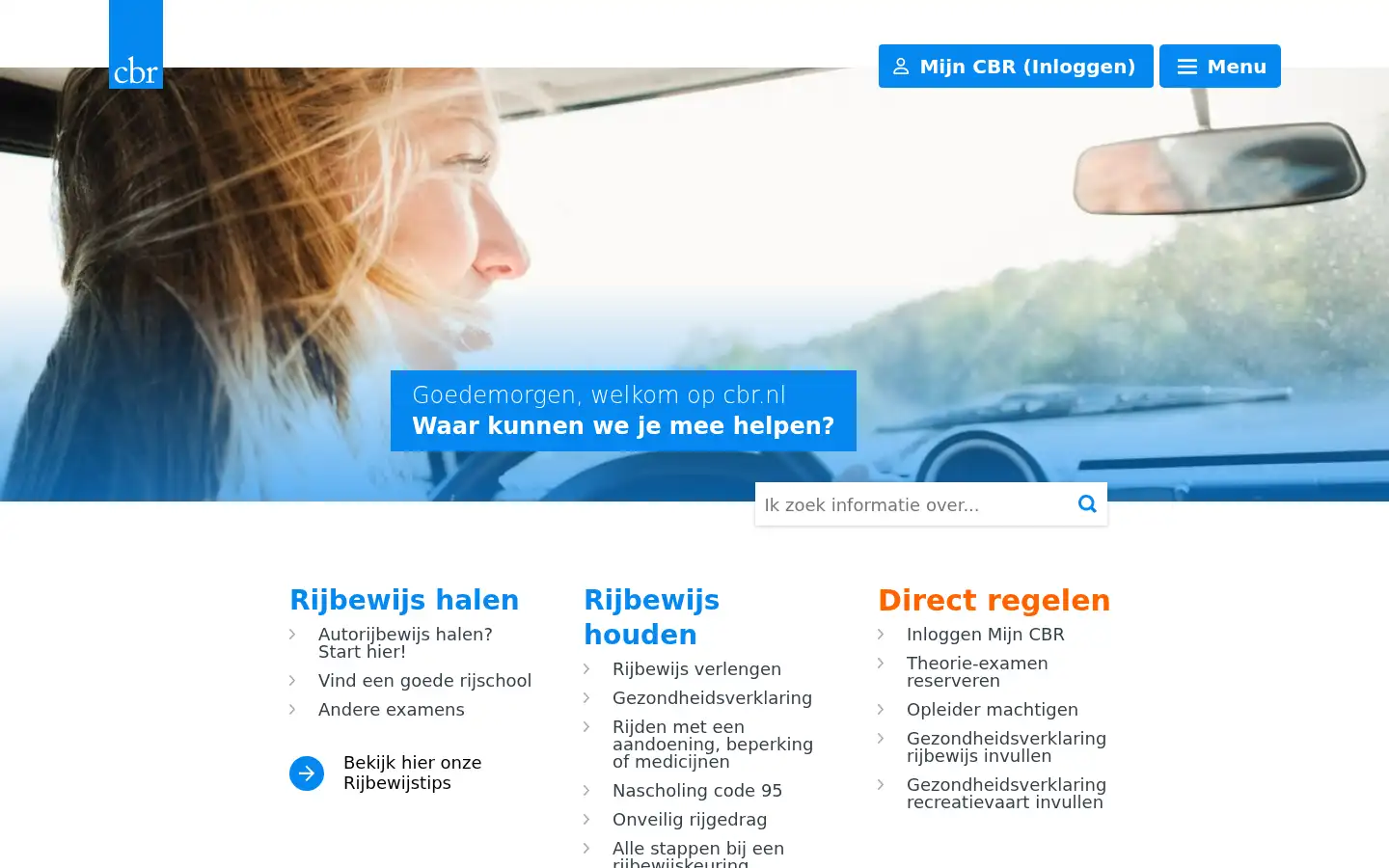 Screenshot of cbr.nl