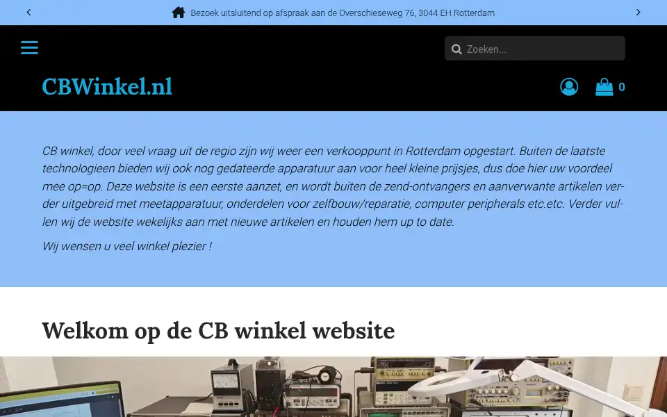 Screenshot of cbwinkel.nl