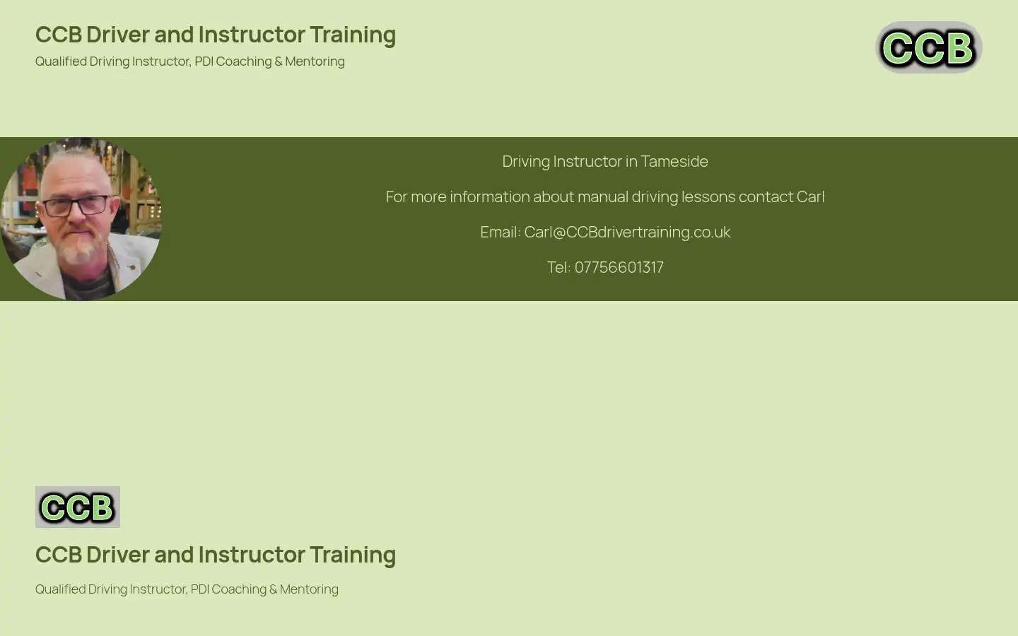 Screenshot of ccbdrivertraining.co.uk
