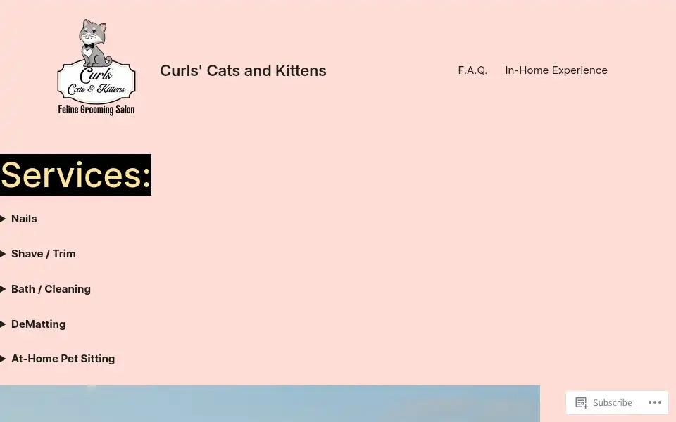 Screenshot of cckgrooming.com