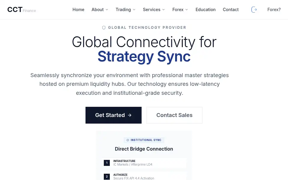 Screenshot of cctfinance.com